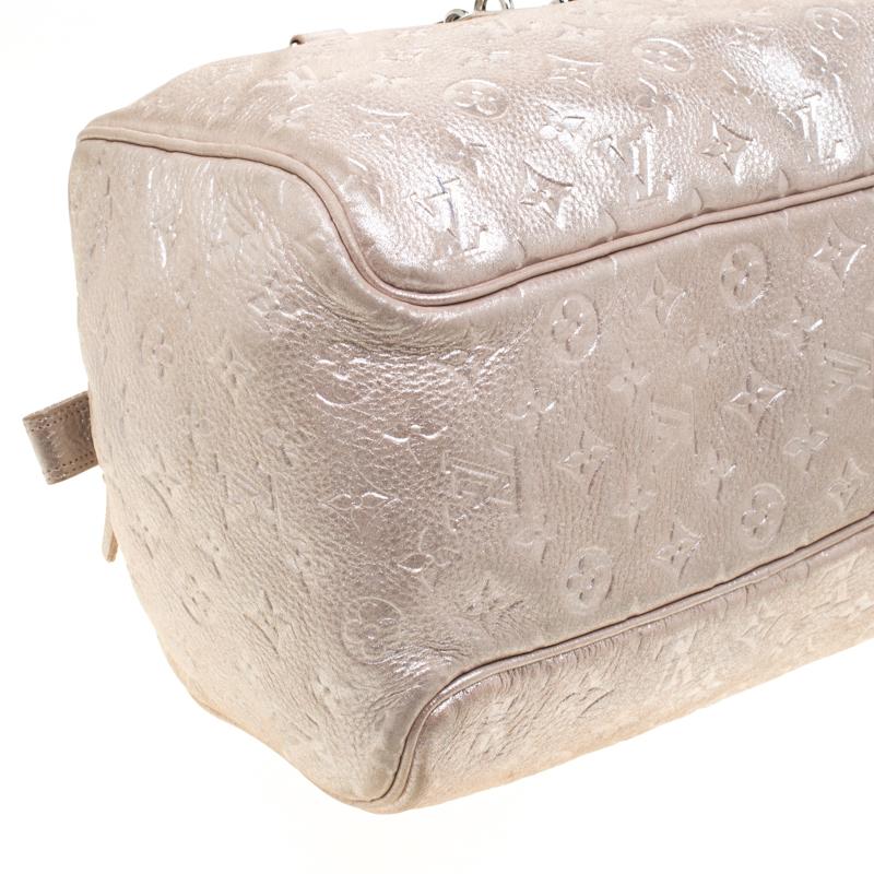 Louis Vuitton Peach Monogram Limited Edition Shimmer Comete Bag 2