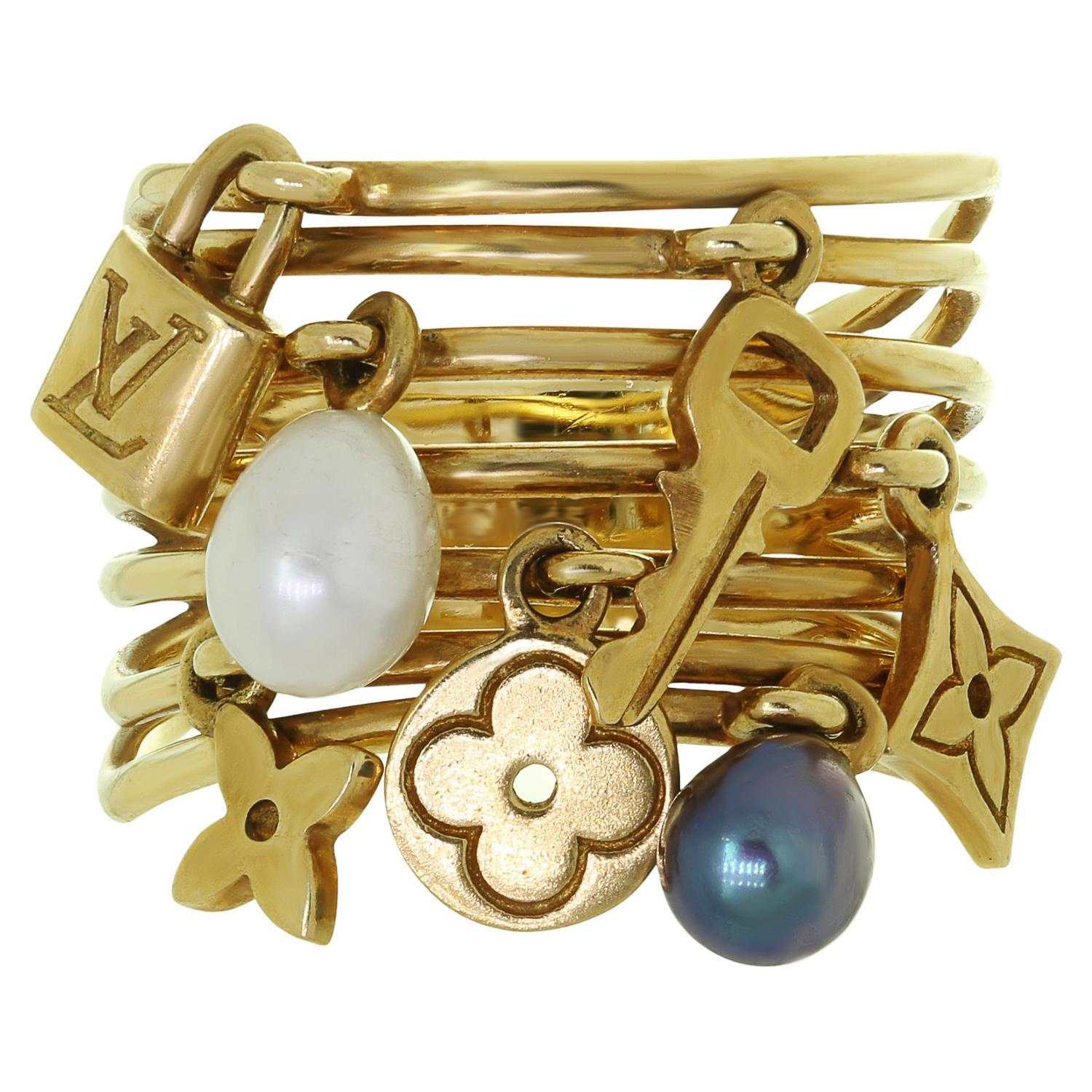 louis vuitton pearl ring