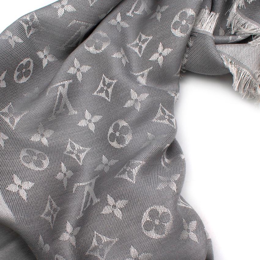 louis vuitton denim scarf