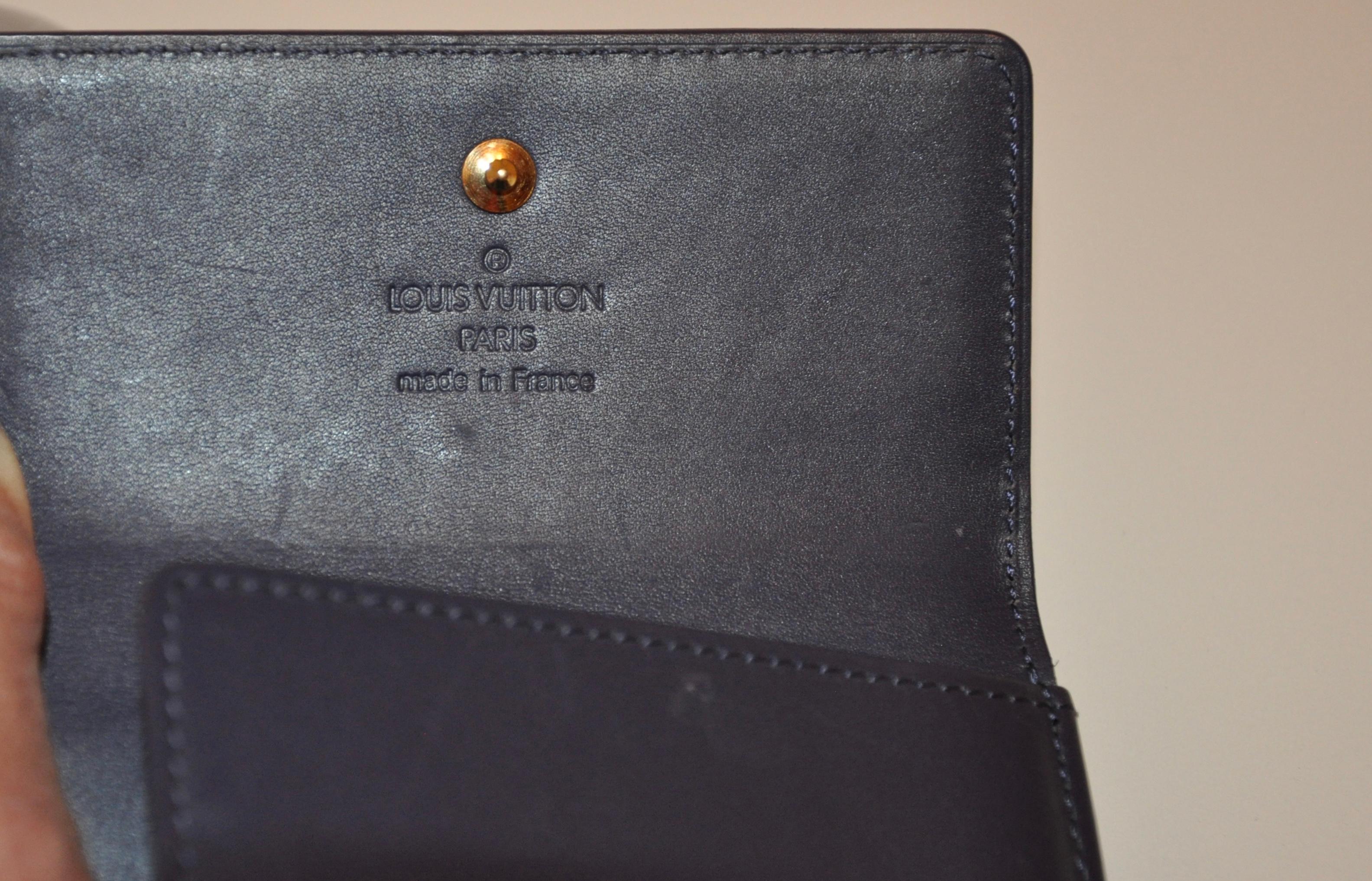 Louis Vuitton Perlen-Stahl Unterschrift Monogramm Kreditkarte und ändern Brieftasche für Damen oder Herren im Angebot