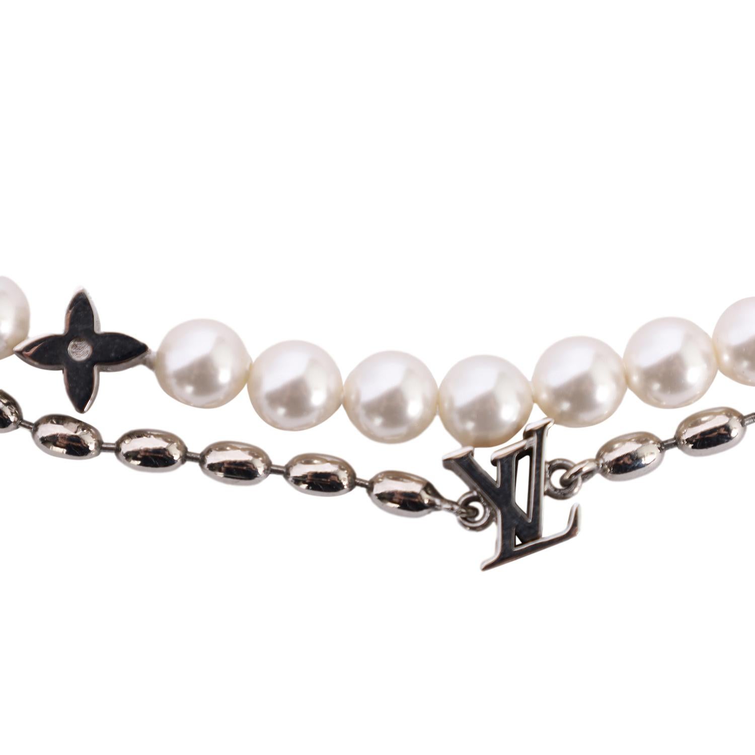 LOUIS VUITTON Pearls Fusion Necklace In New Condition In Salt Lake Cty, UT