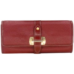 Louis Vuitton Pebbled Strap Buckle Long Continental Wallet LV-W0930P-0414