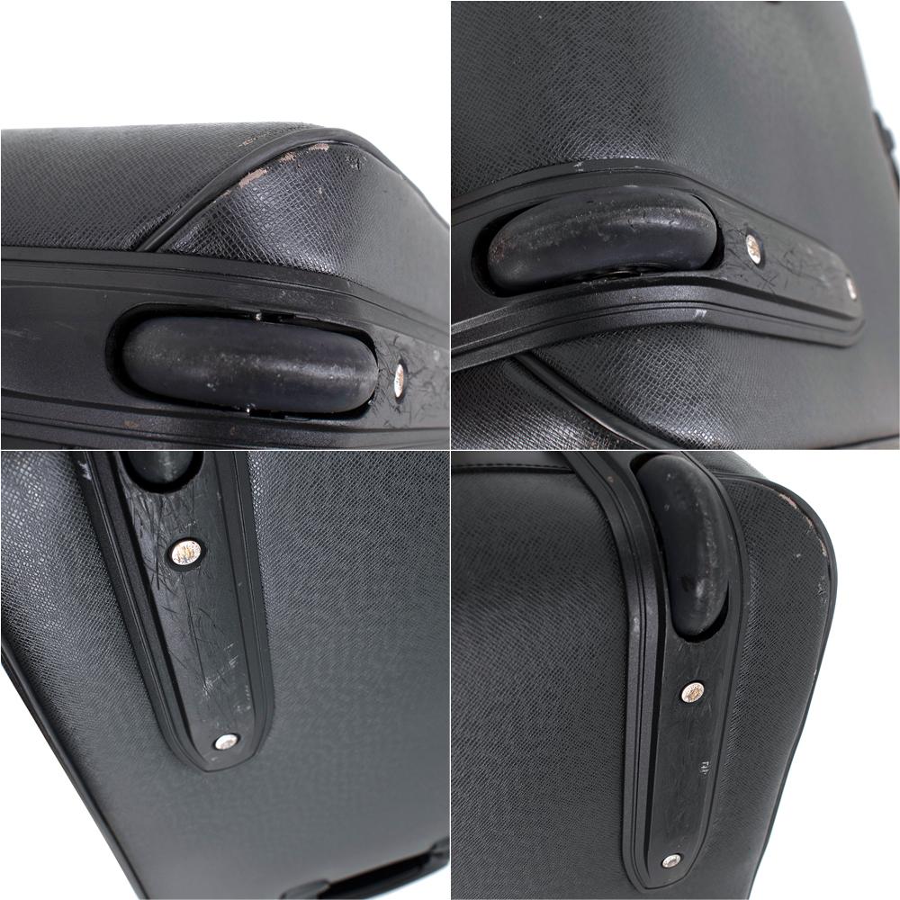 Louis Vuitton Pegase 35 Black Leather Travel Suitcase  For Sale 2