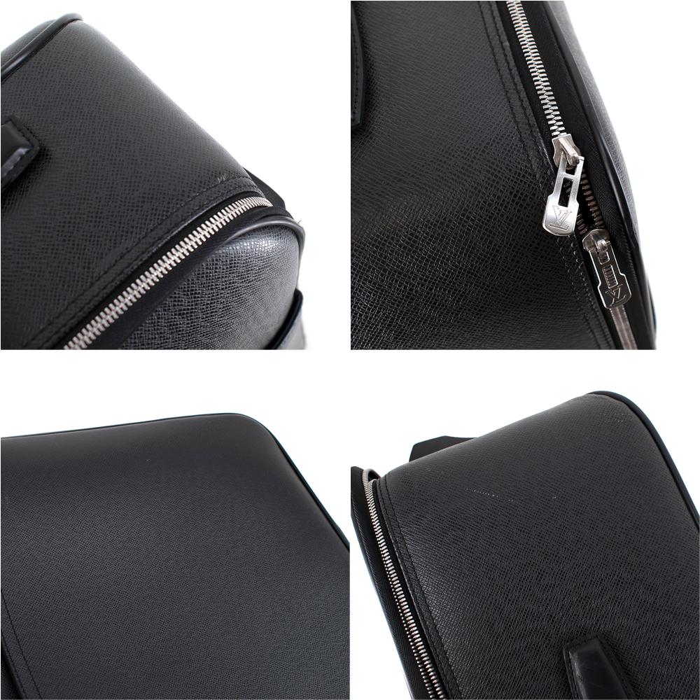 Louis Vuitton Pegase 35 Black Leather Travel Suitcase  For Sale 4