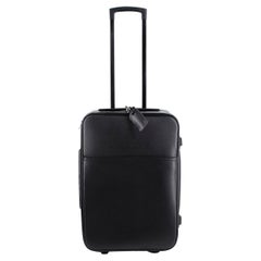 Louis Vuitton Pegase 35 Black Leather Travel Suitcase 