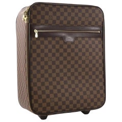 Louis Vuitton  Pegase 45 Rolling Luggage 870224 Brown Coated Canvas Travel Bag