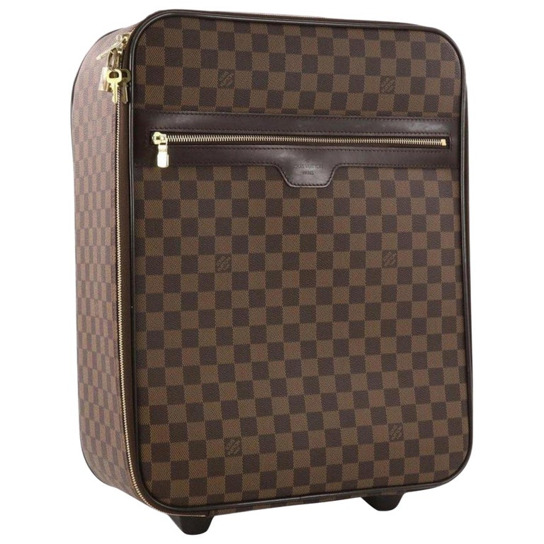 Louis Vuitton Pegase 45 Rolling Luggage 870224 Brown Coated Canvas