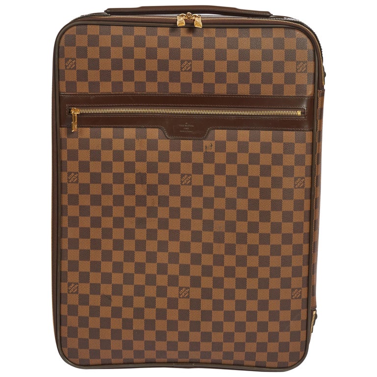 Louis Vuitton Pegase 55 Damier Carry On Travel Suitcase Bag at