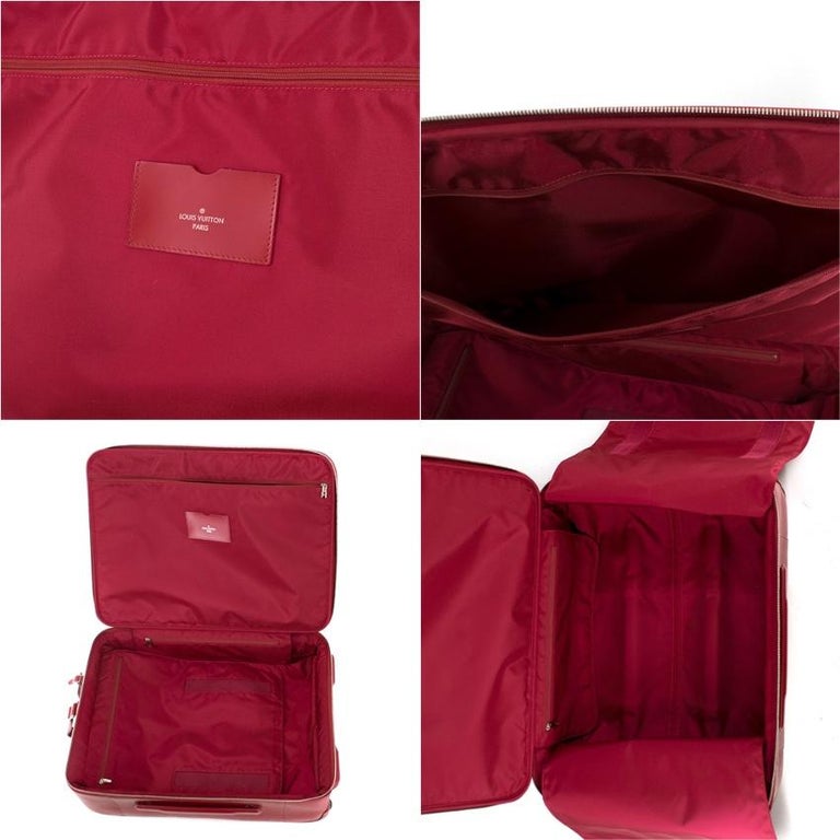 Louis Vuitton Pegase 55 Suitcase in Red Epi Leather at 1stDibs