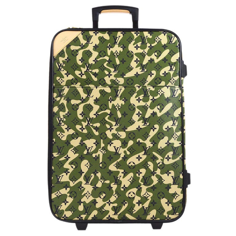 Louis Vuitton, Bags, Louis Vuitton Takashi Murakami Camouflage  Monogramouflage Jasmine Denim Tote Bag