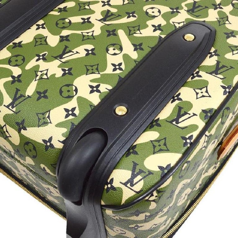 LOUIS VUITTON Pegase 60 LV Monogram Camouflage Gold Roller Bag Travel  Suitcase For Sale at 1stDibs