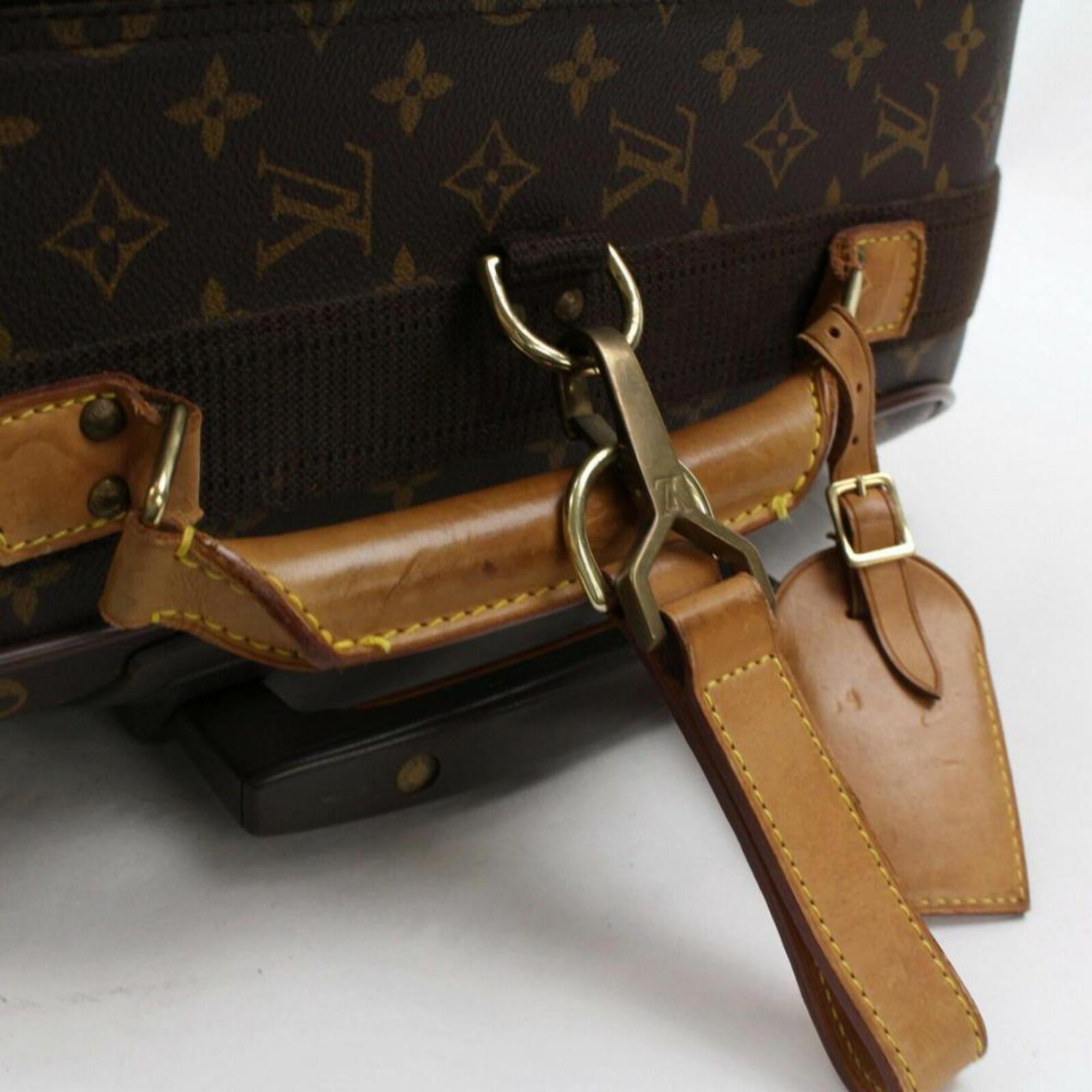 Louis Vuitton  Pegase 60 Rolling Luggage Trolley 870164 Brown Travel Bag In Good Condition For Sale In Forest Hills, NY