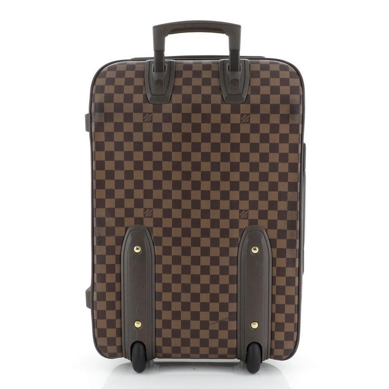 Black Louis Vuitton Pegase Business Luggage Damier 55