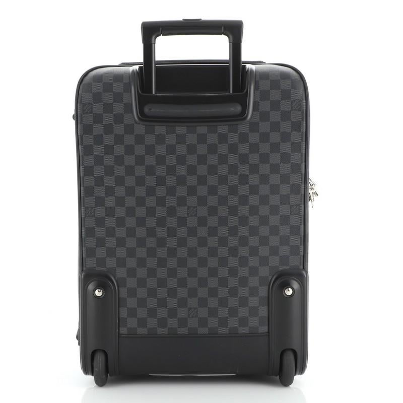 Louis Vuitton Pegase Business Luggage Damier Graphite 55 In Good Condition In NY, NY