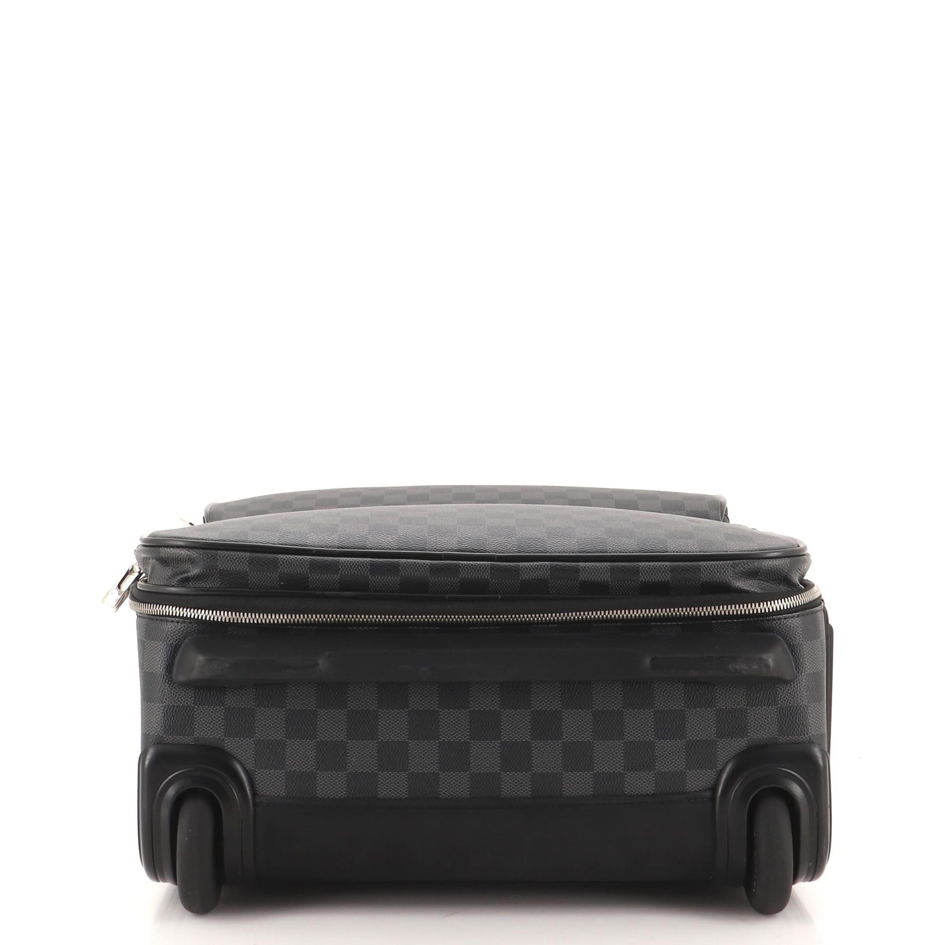 Louis Vuitton Pegase Business Luggage Damier Graphite 55 In Good Condition In NY, NY