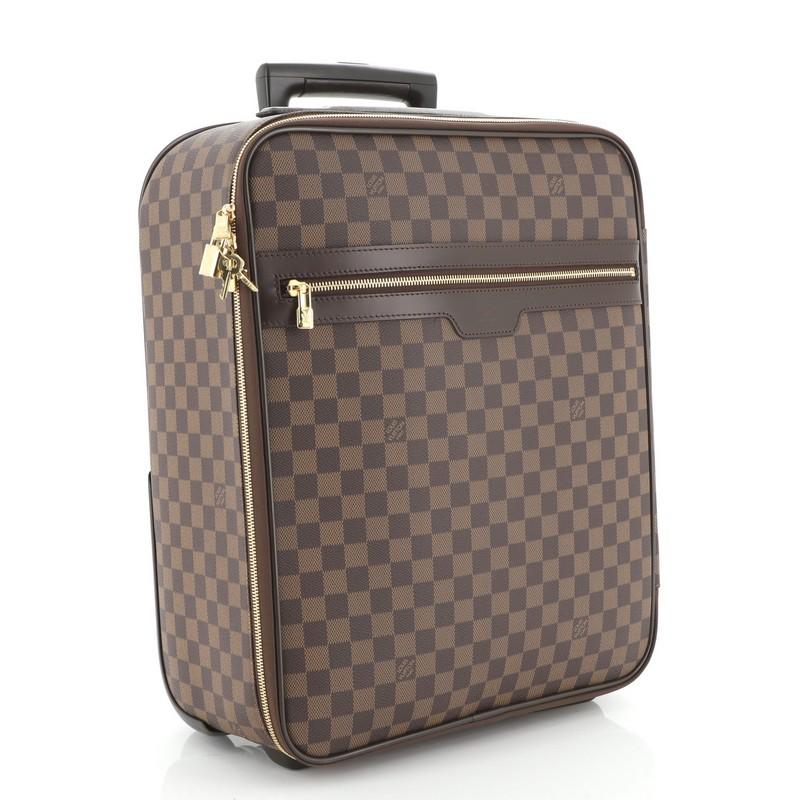 Gray Louis Vuitton Pegase Luggage Damier 45