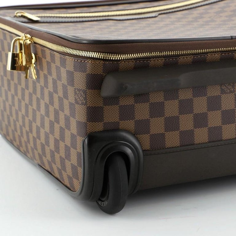 Louis Vuitton Damier Ebenr Pegase 45 Suitcase For Sale at 1stDibs