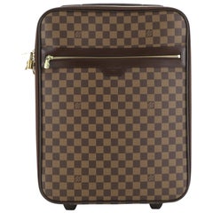 Louis Vuitton Authentic EPI Leather PEGASE 45 Cyan Blue Suitcase Luggage EUC
