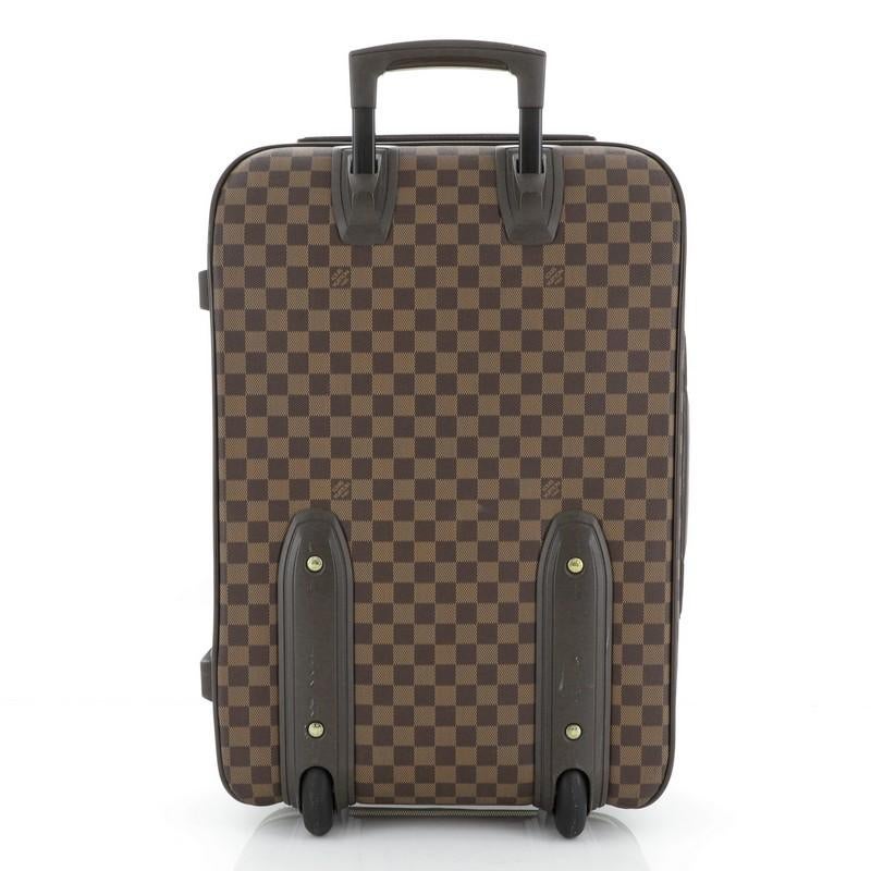 Black Louis Vuitton Pegase Luggage Damier 55 