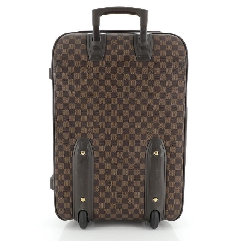 Black Louis Vuitton Pegase Luggage Damier 55