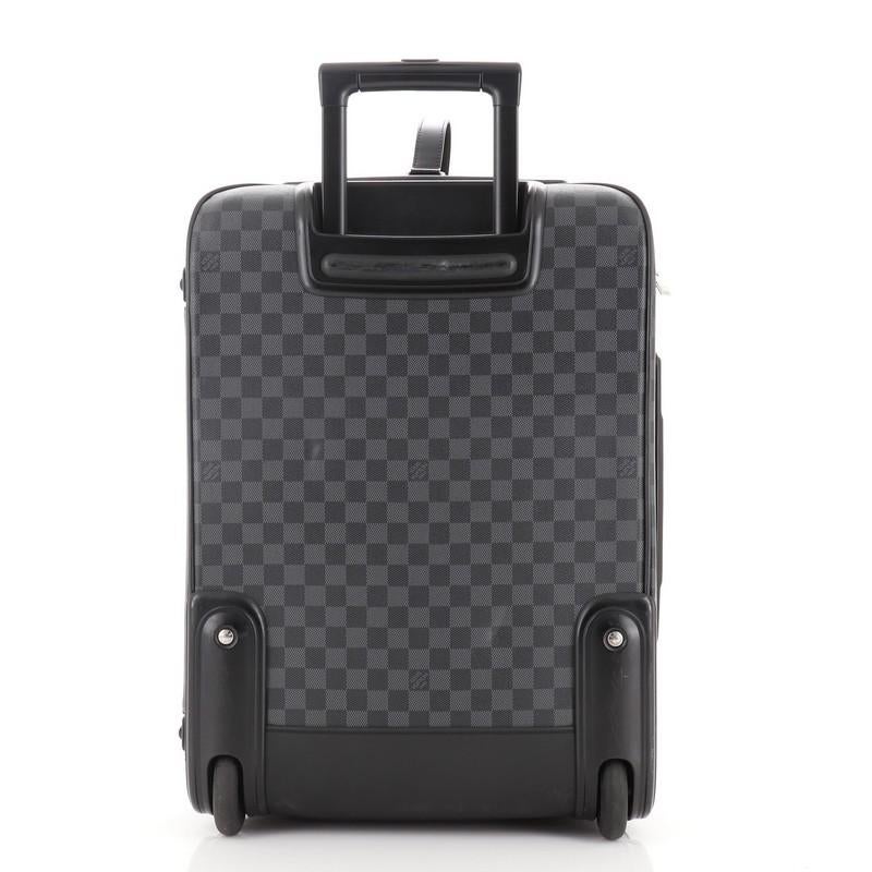 Black Louis Vuitton Pegase Luggage Damier Graphite 55