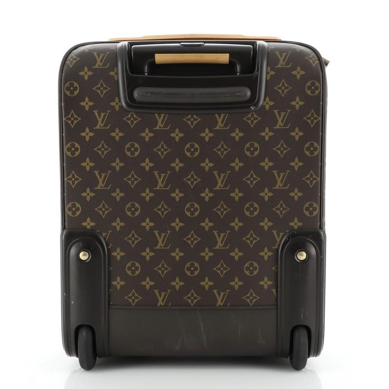 Black  Louis Vuitton: Pegase Luggage Monogram Canvas 45