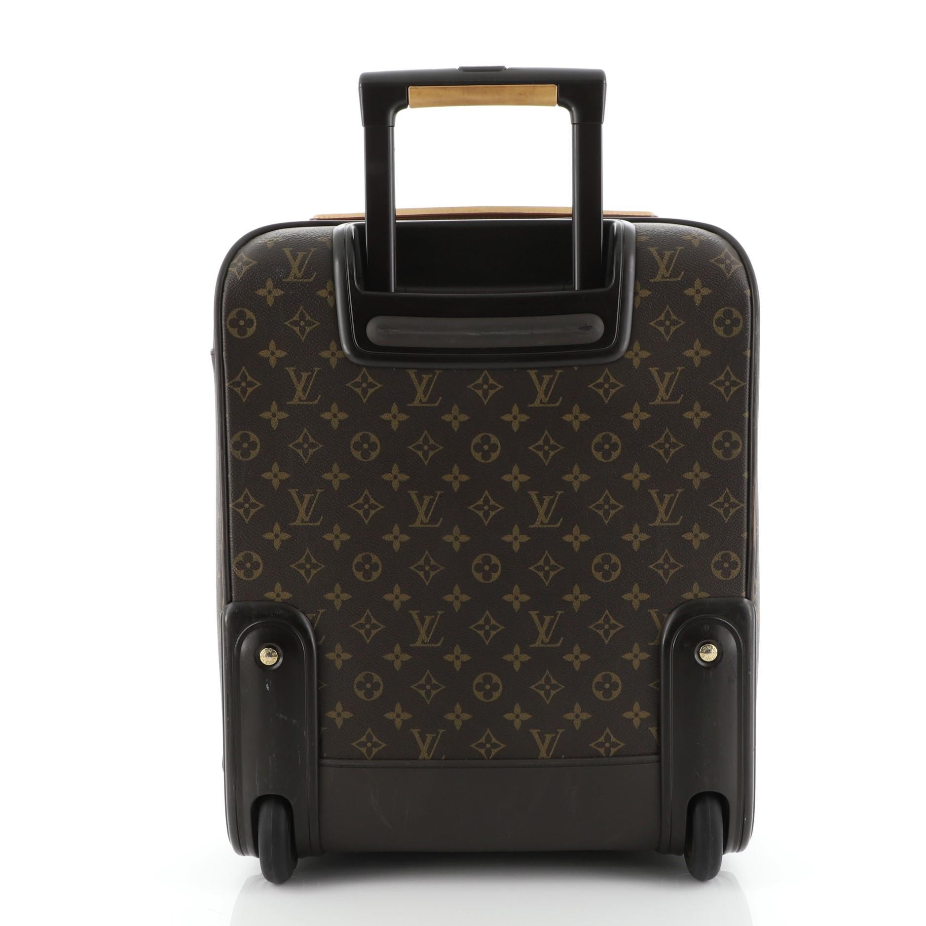Louis Vuitton Pegase Luggage Monogram Canvas 45 In Good Condition In NY, NY