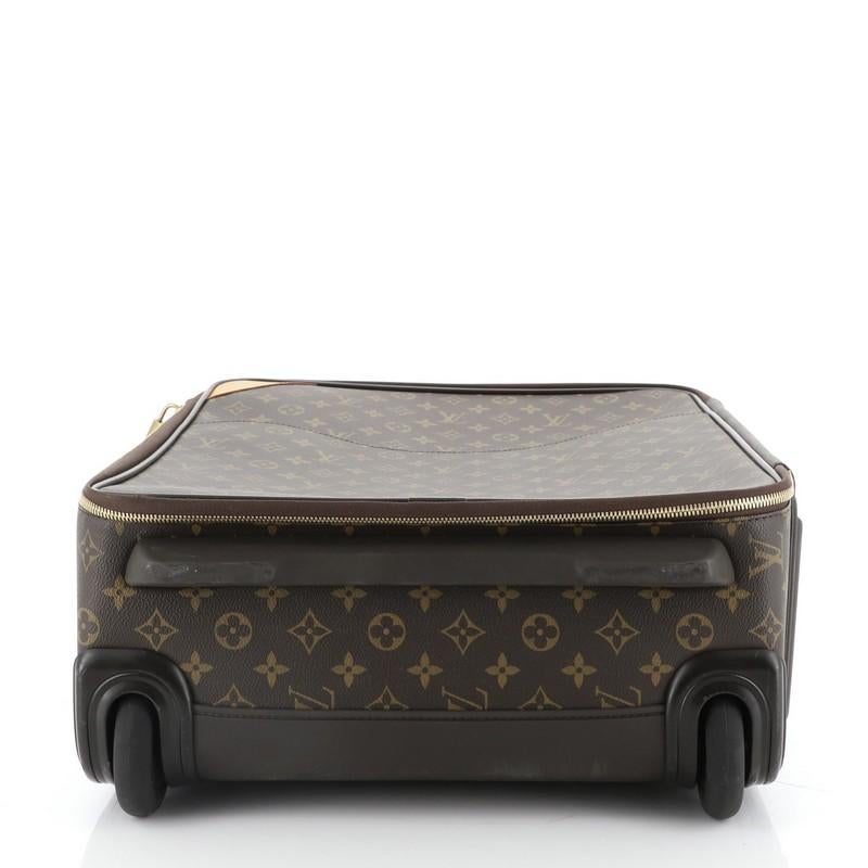 Louis Vuitton Pegase Luggage Monogram Canvas 55  In Good Condition In NY, NY
