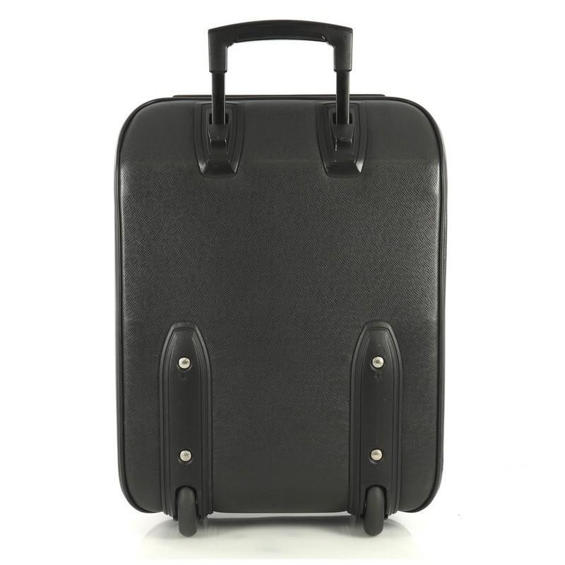Black Louis Vuitton Pegase Luggage Taiga Leather 45