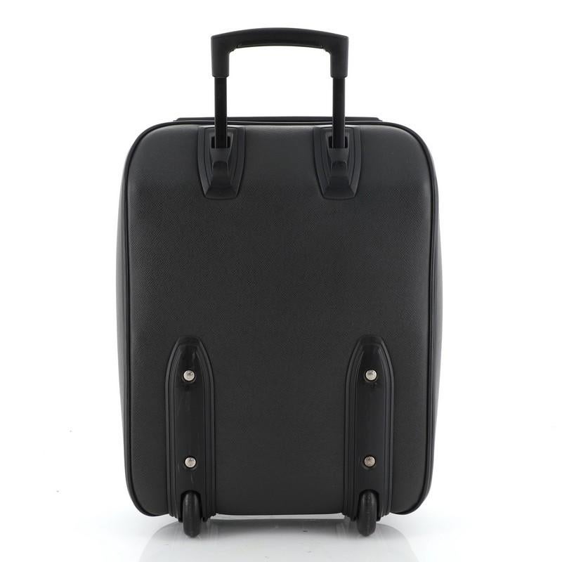 Black Louis Vuitton Pegase Luggage Taiga Leather 45 