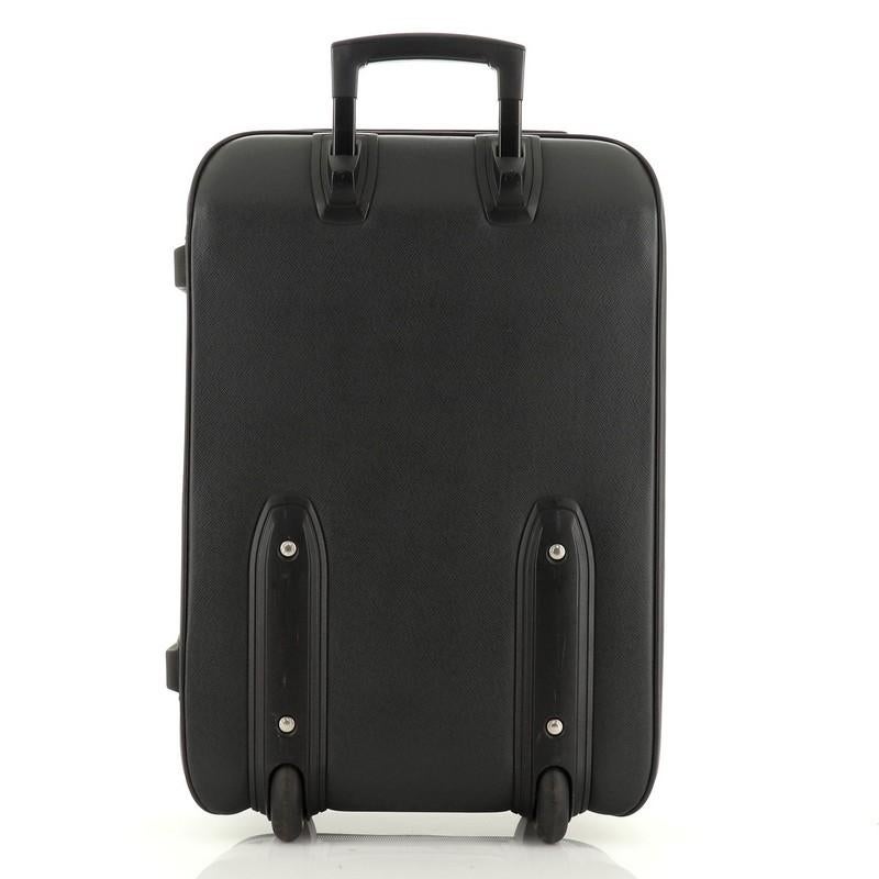 Black Louis Vuitton Pegase Luggage Taiga Leather 55