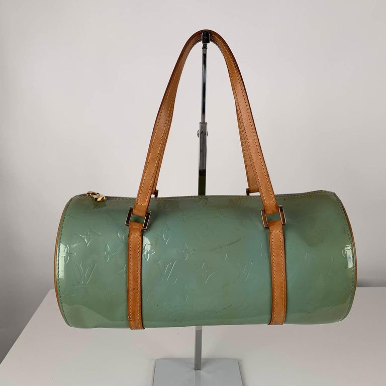 Vintage Authentic Louis Vuitton Green Vernis Leather Bedford France MEDIUM  at 1stDibs