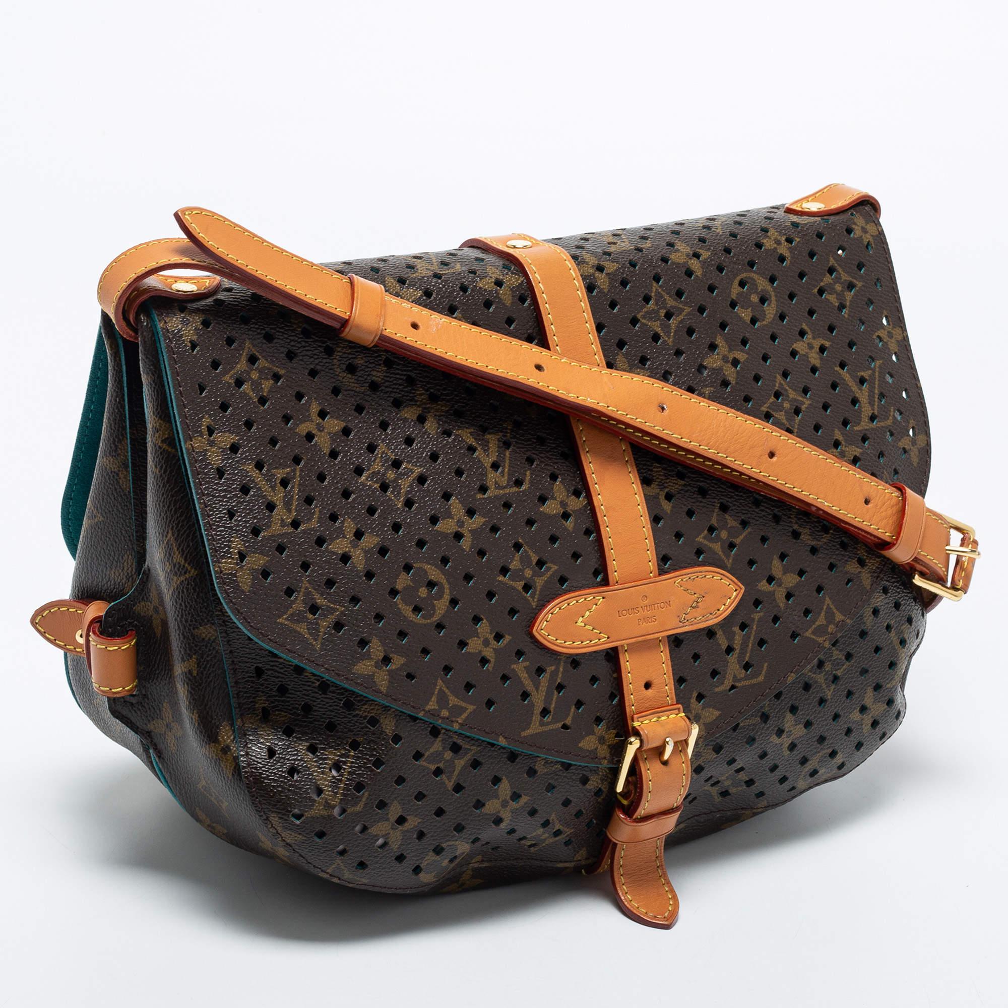 Women's Louis Vuitton Perforated Monogram Canvas and Leather Saumur 30 Messenger Bag