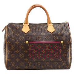 Vintage Louis Vuitton Perforated Monogram Fuchsia Speedy 30 860468