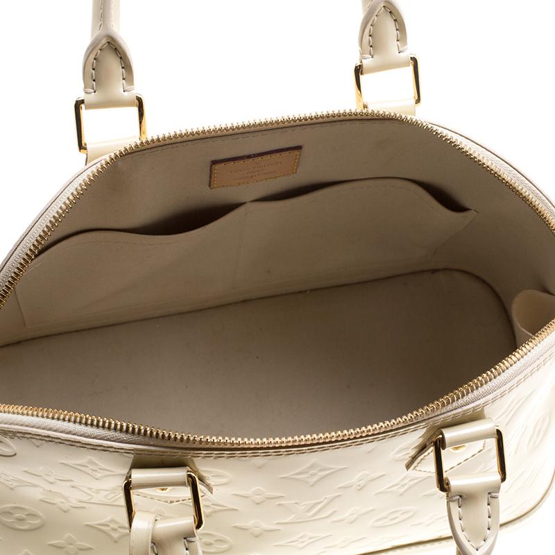 Women's Louis Vuitton Perle Monogram Vernis Alma PM Bag