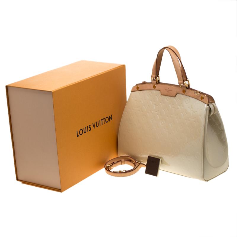 Louis Vuitton Perle Monogram Vernis Brea GM Bag 5