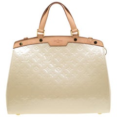 Louis Vuitton Perle Monogram Vernis Brea GM Bag