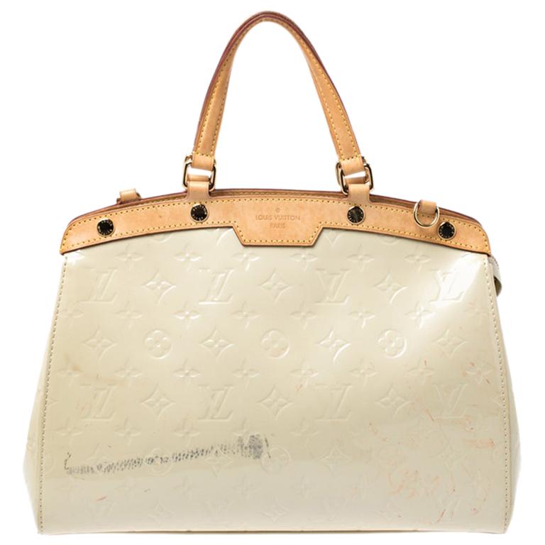 Louis Vuitton Perle Monogram Vernis Brea MM Bag For Sale at 1stDibs | brea  handbag monogram vernis mm