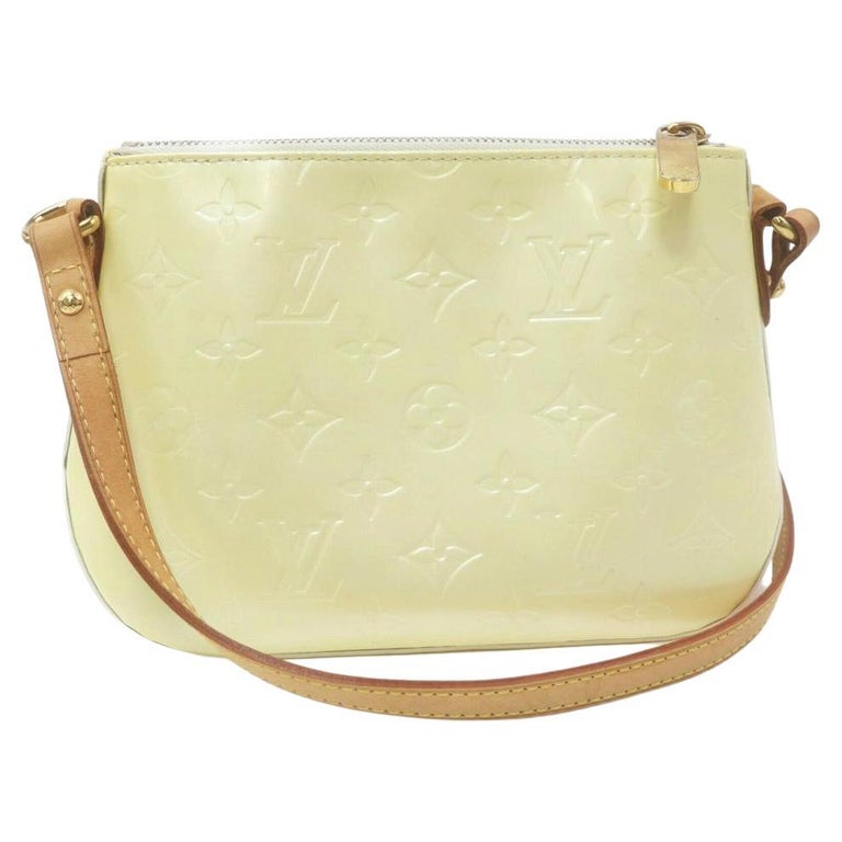 80's Vintage Louis Vuitton cream beige yellow epi square shape