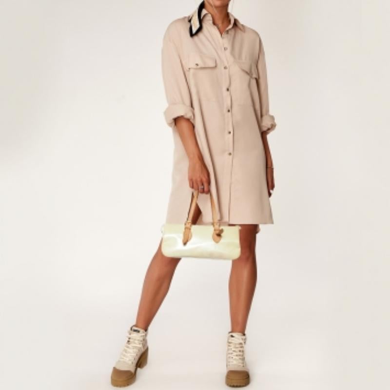 Sac Avenue Louis Vuitton Perle Monogram Vernis Rosewood en vente 5