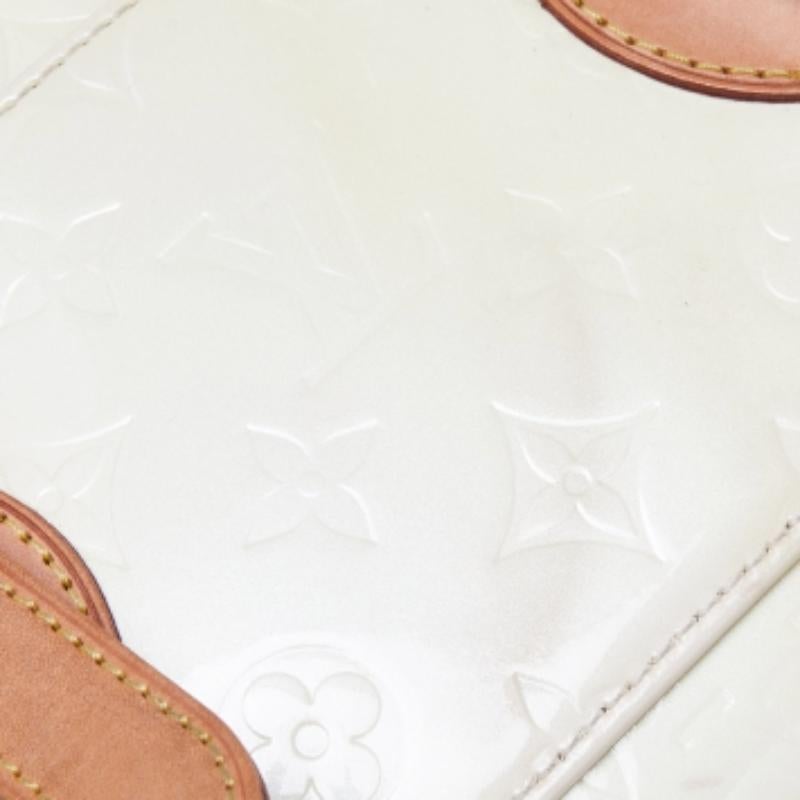 Beige Sac Avenue Louis Vuitton Perle Monogram Vernis Rosewood en vente