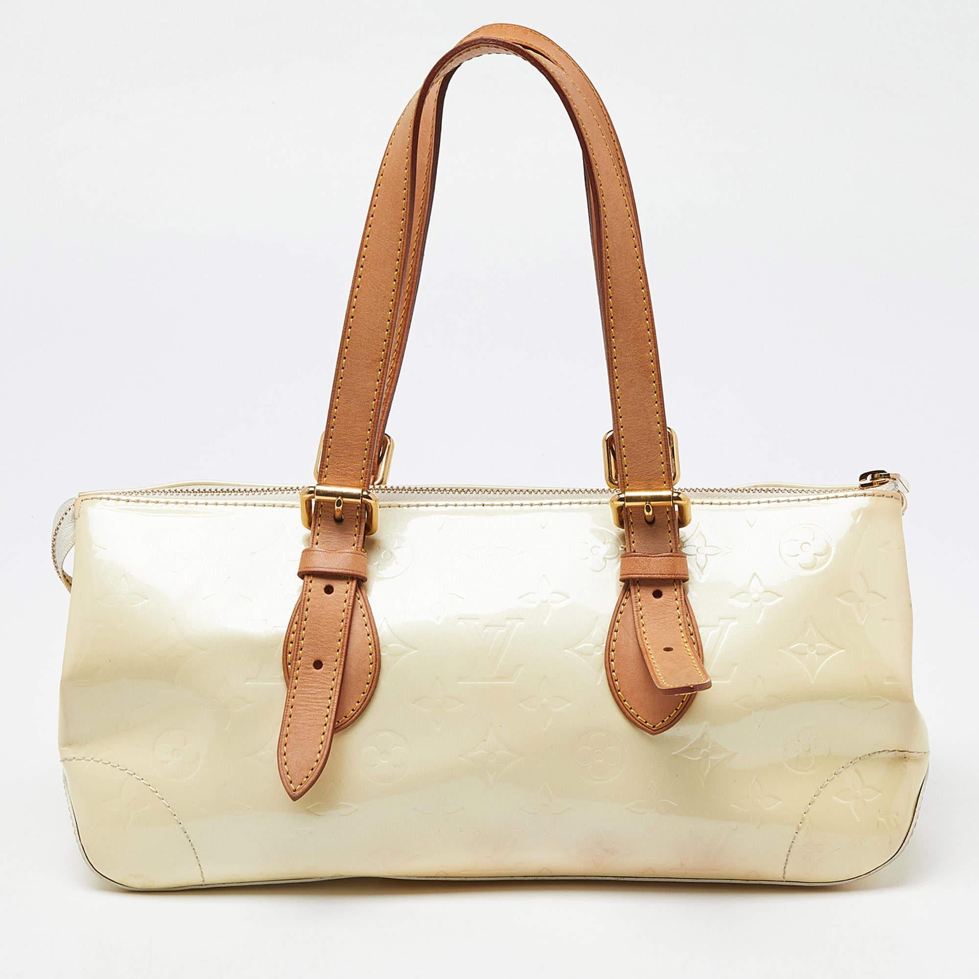 Women's Louis Vuitton Perle Monogram Vernis Rosewood Avenue Bag