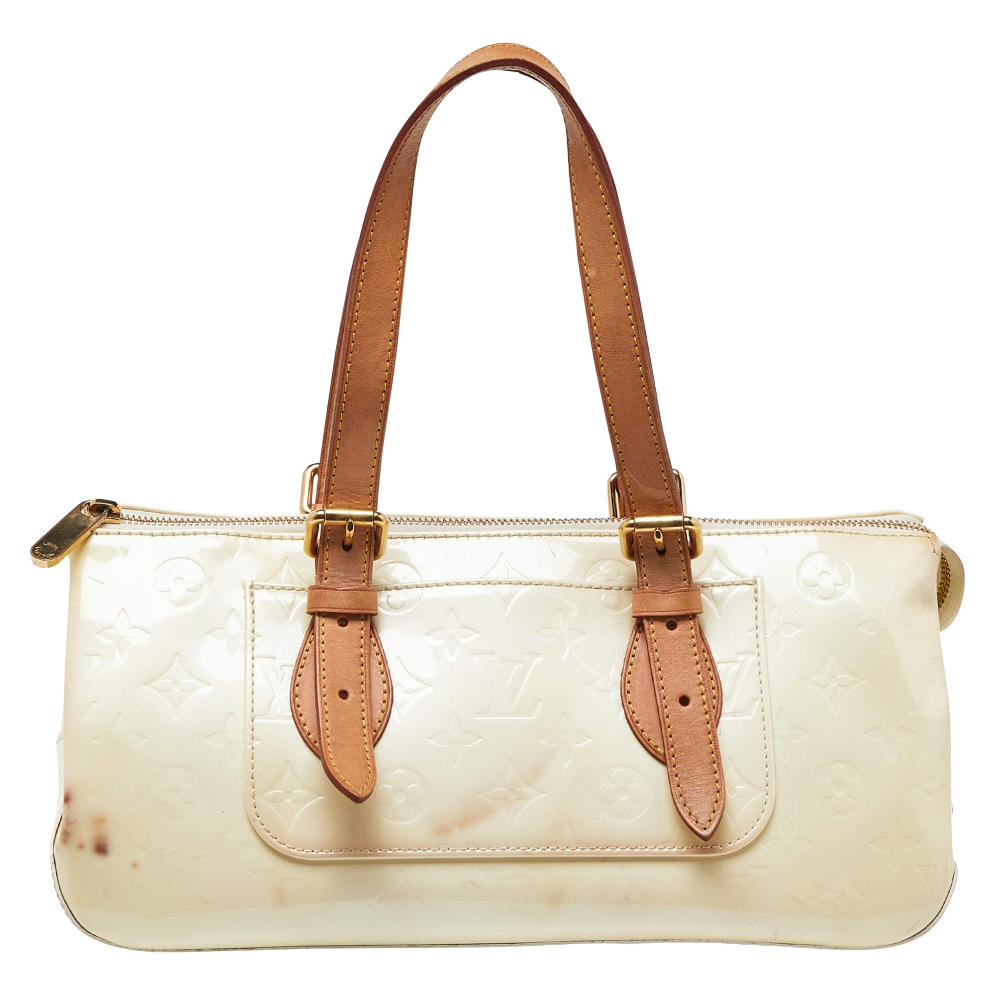 Louis Vuitton Perle Monogram Vernis Rosewood Avenue Bag