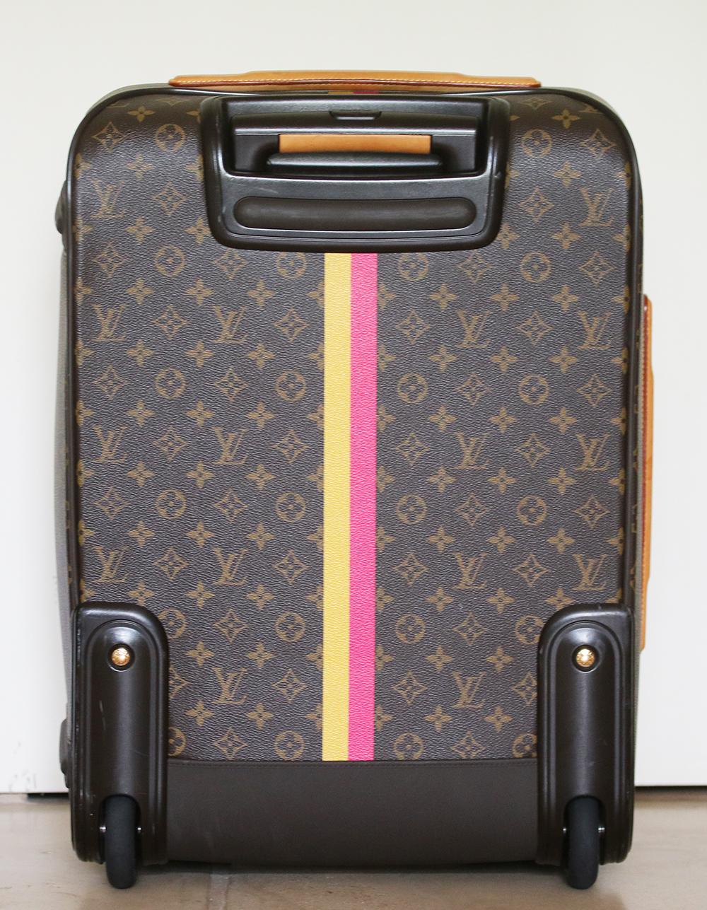 Women's or Men's Louis Vuitton Personalised Pégase Légère 55 Business Monogram Canvas Suitcase