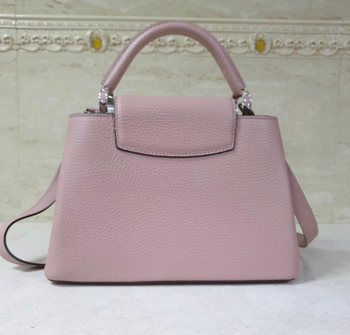 Women's Louis Vuitton Petale Taurillon Leather Capucines BB Bag
