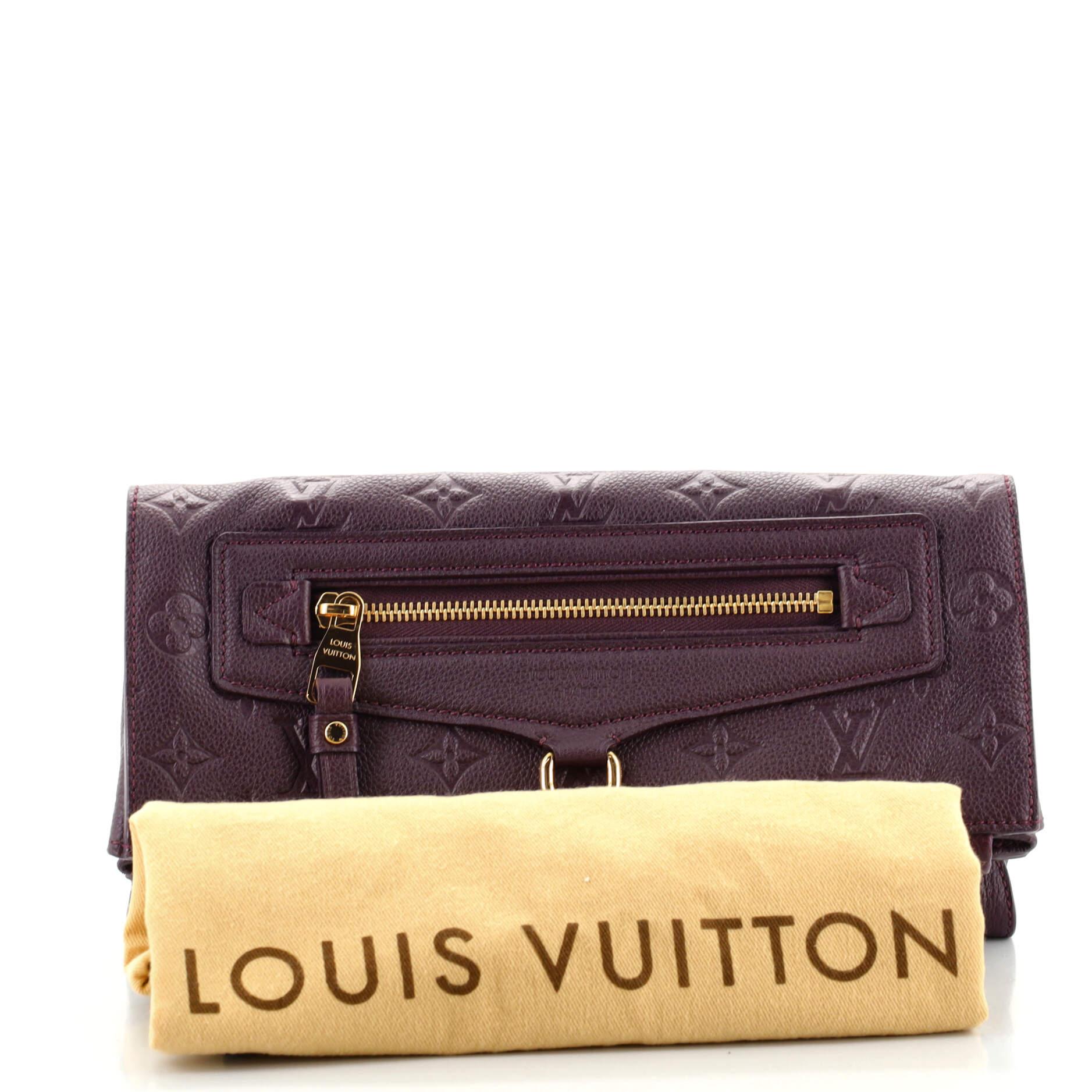 Louis Vuitton Aurore Monogram Empreinte Leather Petillante Clutch Louis  Vuitton