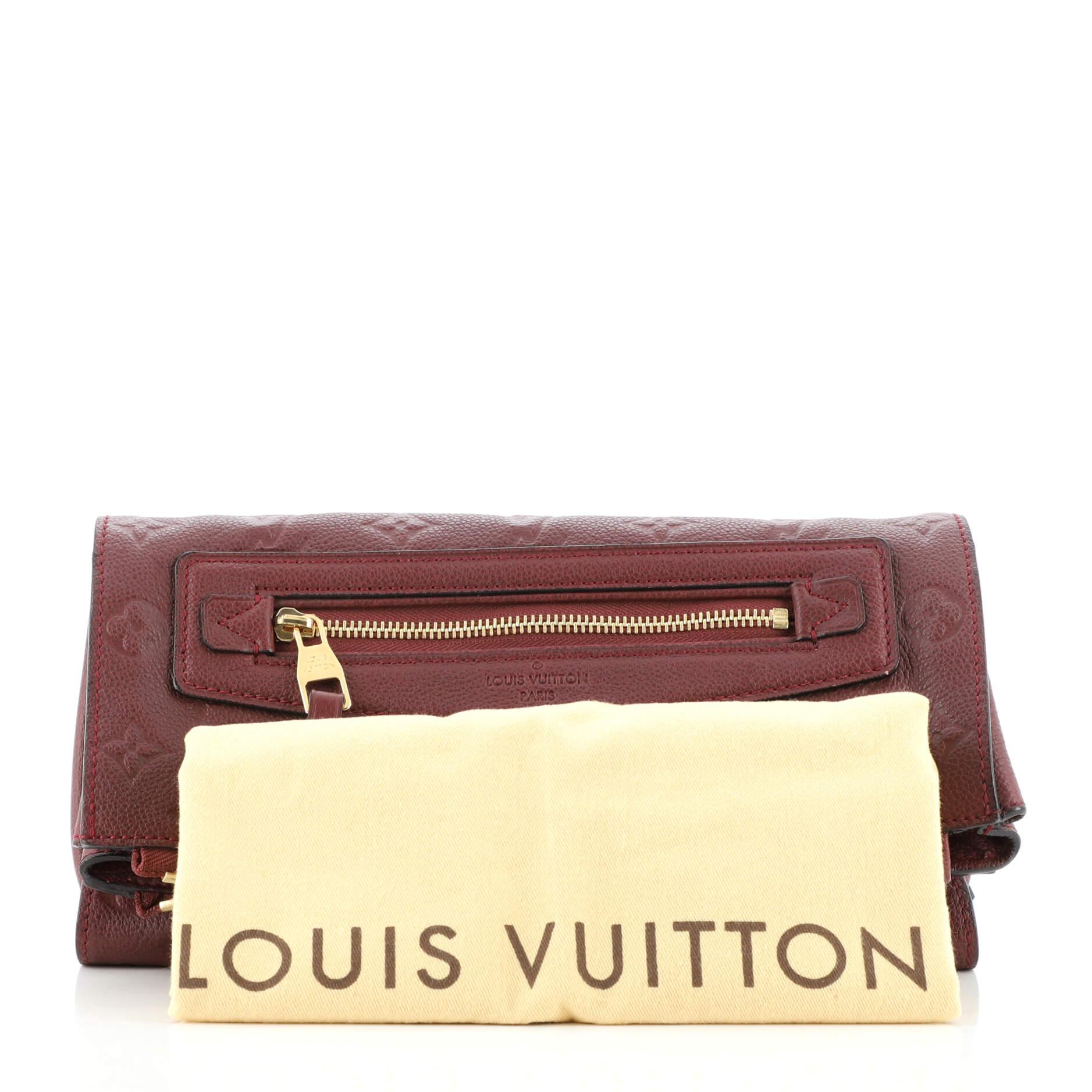 Louis Vuitton Aurore Monogram Empreinte Leather Petillante Clutch