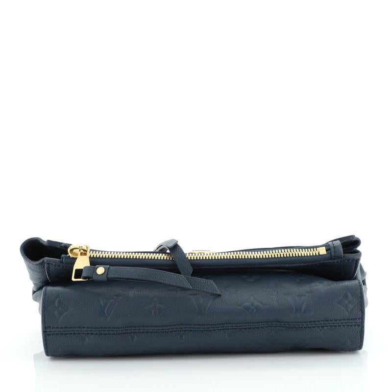 Black Louis Vuitton Petillante Clutch Monogram Empreinte Leather