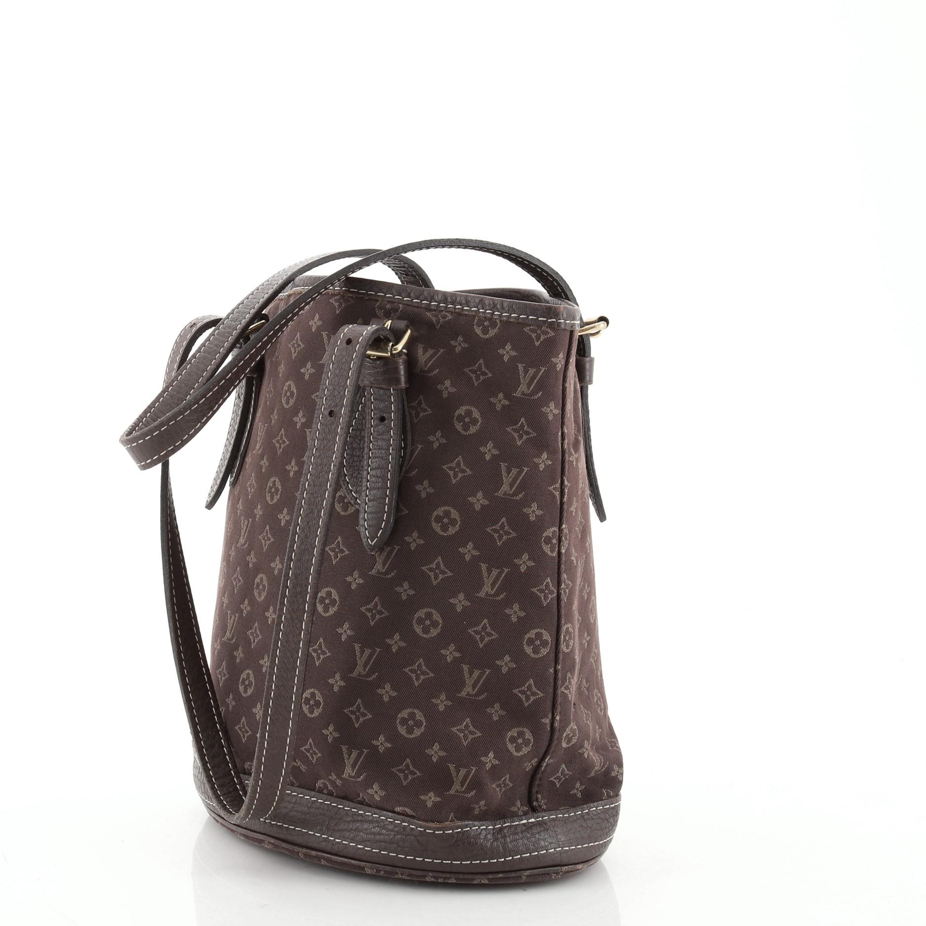 Louis Vuitton Petit Bucket Bag Mini Lin im Zustand „Gut“ in NY, NY