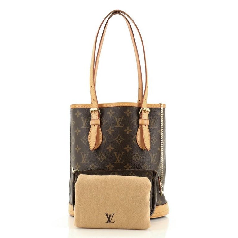 Louis Vuitton Monogram Canvas Petit Bucket Bag with Accessory Pouch Louis  Vuitton